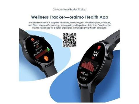 Oraimo Watch ER 1.43’’ AMOLED IP68 Smart Watch - Biu, Borno State - 2/3