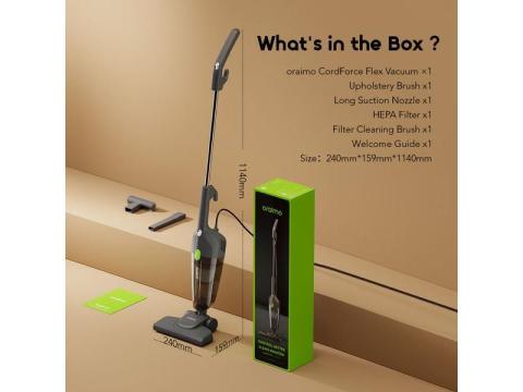 Oraimo CordForce Flex Corded 2-in-1 Stick Vacuum-Ganjuwa, Bauchi State - 3/3