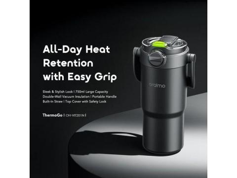Oraimo ThermoGo 750ml Stainless Steel Thermos-Numan, Adamawa State - 2/3