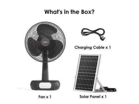 Oraimo SolarFan 4400mAh Solar Powered Fan-Ibadan North, Oyo State - 3/3