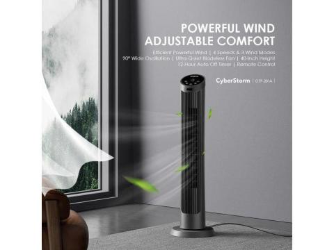Oraimo CyberStorm 40 Inch 50W Tower Fan-Makarfi, Kaduna State - 2/3