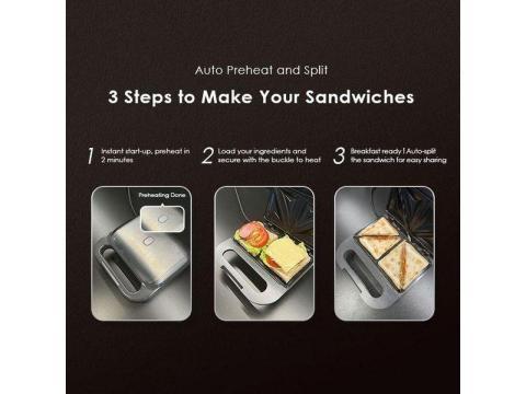 Oraimo 750W Non-stick Sandwich Maker-Yelwa, Plateau State - 3/3