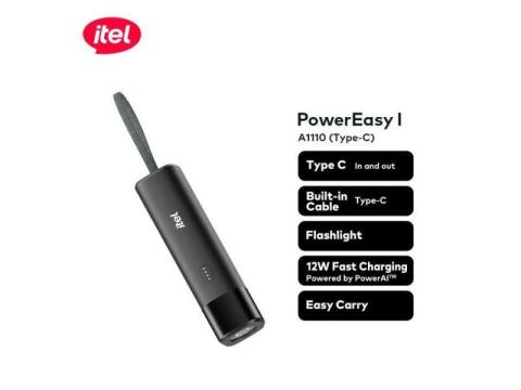 itel PowerEasy 1 A1110 5000mAh Power Bank-Ganjuwa, Bauchi State - 1/3