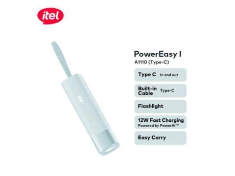 itel PowerEasy 1 A1110 5000mAh Power Bank-Rafi, Niger State - 2/3