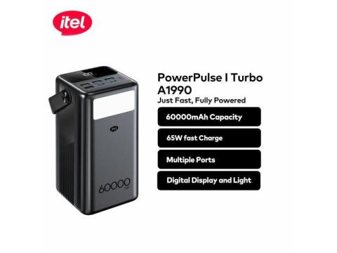 itel PowerPulse I 60000mAh Turbo A1990 Power Bank -Vandeikya, Benue State - 1/3
