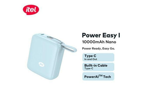 itel PowerEasy 1 Type-C 10000mAh Nano Power Bank-Makoda, Kano State - 3/3