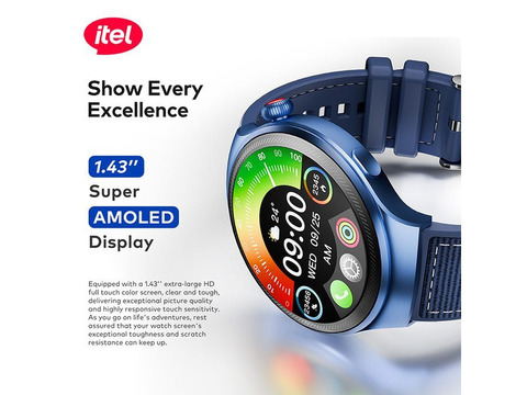 itel Smart Watch Edge R1 Pro 043 AMOLED Display-Obowo, Imo State - 3/3