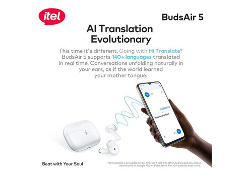 itel TWS BudsAir 5 Spatial Sound Earbuds -Urue-Offong/Oruko, Akwa Ibom State - 2/3