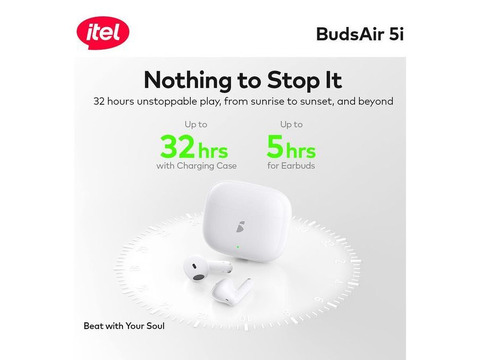 itel BudsAir 5i Half In-Ear Design Earbuds-Koton-Karfe, Kogi State - 3/3