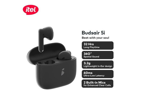 itel BudsAir 5i Half In-Ear Design Earbuds-Ilesa West, Osun State - 1/3