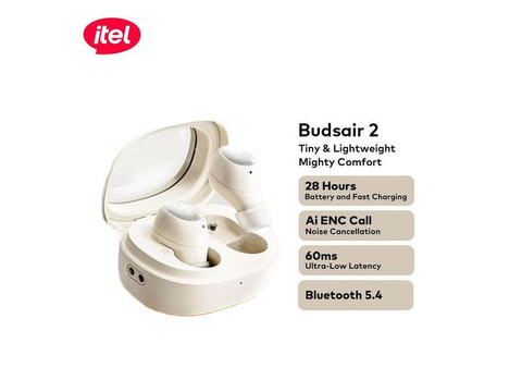 itel TWS BudsAir 2 ENC Earbuds  -Etsako East, Edo State - 1/3