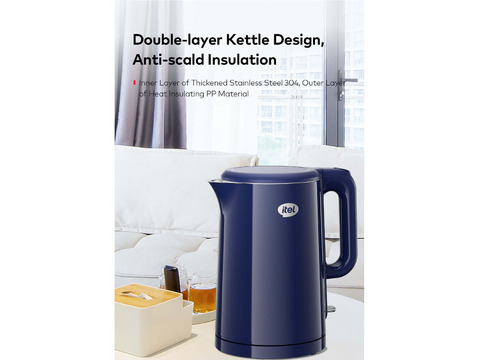 itel 1A Stainless Steel 1.7L Electric kettle-Wuye, Abuja FCT State - 2/3