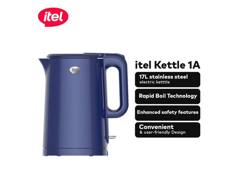 itel 1A Stainless Steel 1.7L Electric kettle-Aku, Enugu State - 1/3