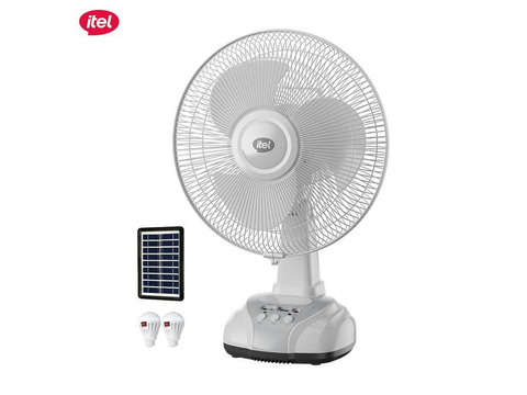 itel Rechargable Solar Desk Fan with 2 Bulbs-Gulma, Kebbi State - 3/3
