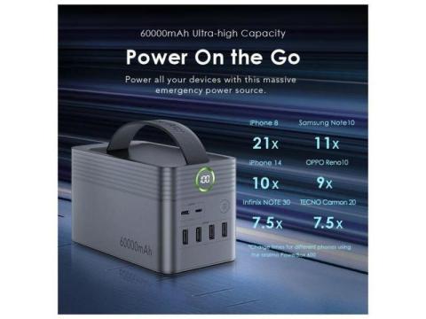 Oraimo PowerBox 600 60000mAh 22.5W Power Bank - Dutsin-Ma, Katsina State - 2/3