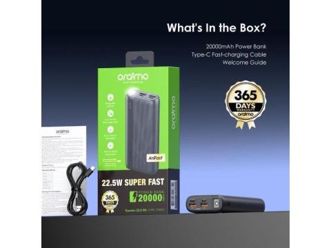 Oraimo Traveler 22.5 PD 20000mAh 22.5W Power Bank - Gassol, Taraba State - 3/3