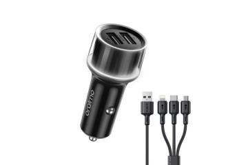 Oraimo Highway 15 15.5W Car Charger with 3-in-1 Cable - Awka South, Anambra State