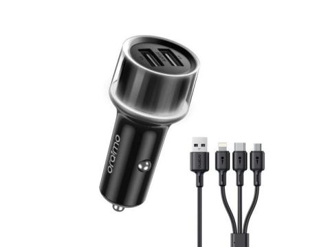 Oraimo Highway 15 15.5W Car Charger with 3-in-1 Cable - Ido, Oyo State - 1/3