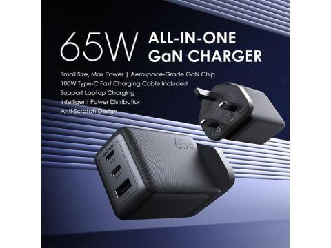 Oraimo HyperGaN 65 65W GaN Phone and Laptop Charger Kit - Kende, Kebbi State - 2/3